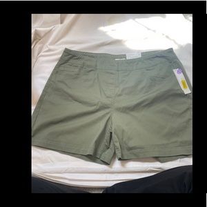 Plus size pull on shorts